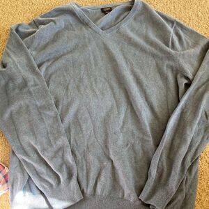 Mens Blue J. Crew V-neck Sweater